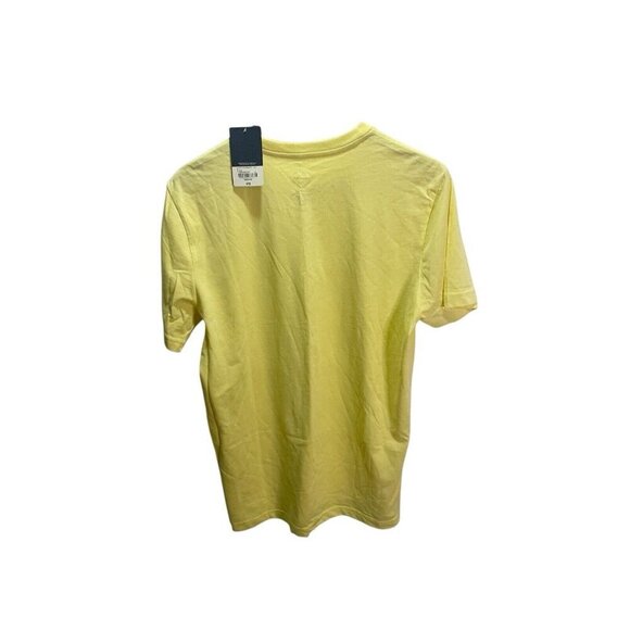 St. Johns Bay Super  Soft Yellow Short Sleeved Shirt M Mens New - Picture 2 of 4